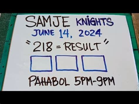 218 swertres result
